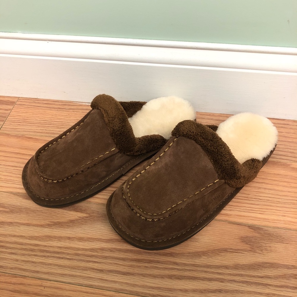 Nuknuuk | Men's Leather Slippers | Whiskey | Various Sizes